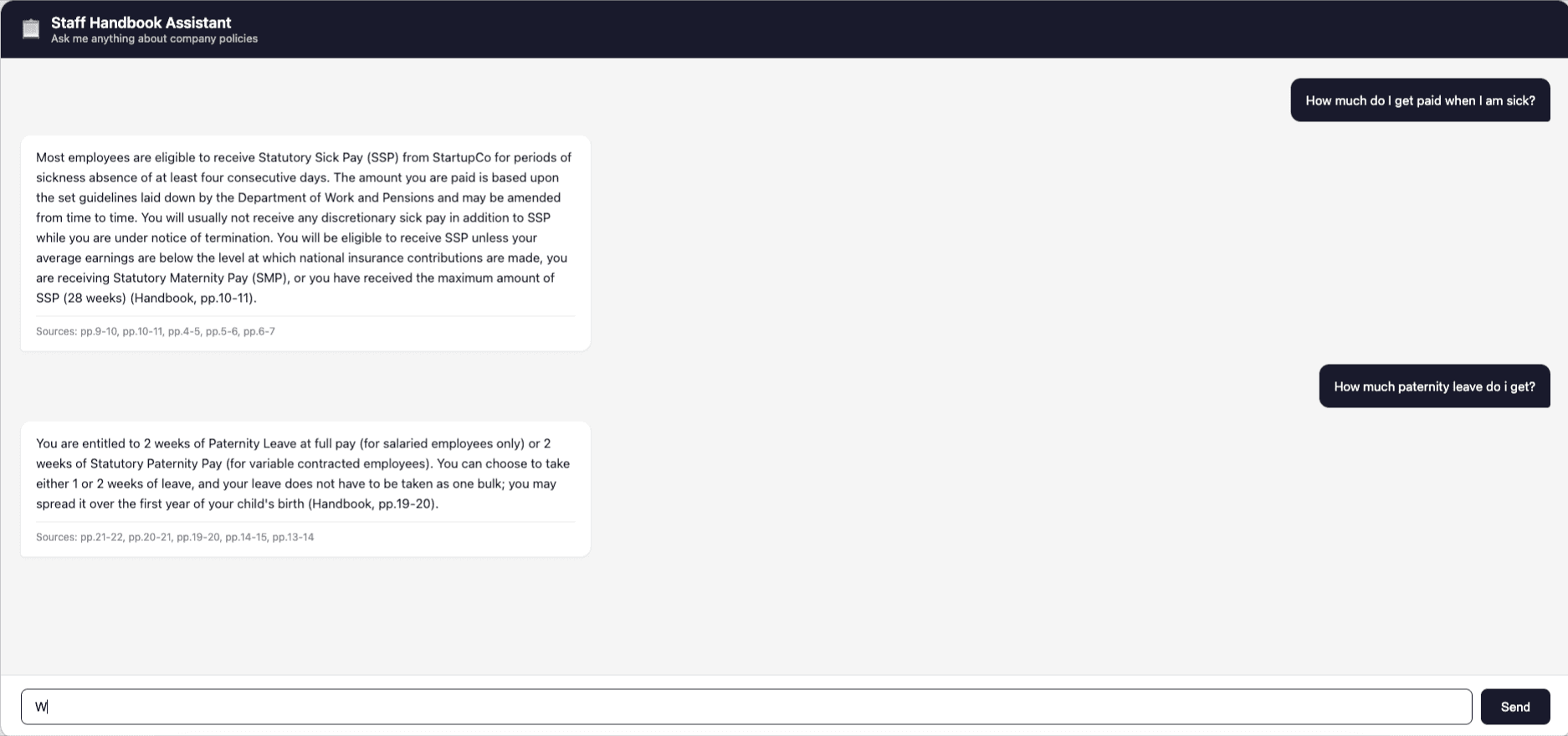 Company Wiki Chatbot